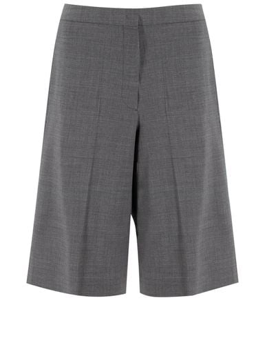 Grey Bistretch Wool Bermuda Shorts - Fabiana Filippi - Modalova