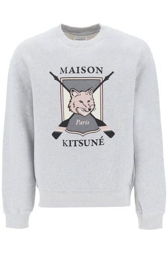 College Fox Print Sweatshirt - Maison Kitsuné - Modalova