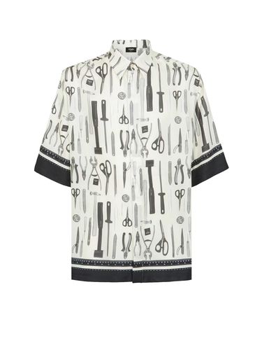 Fendi Silk Bowling Shirt - Fendi - Modalova