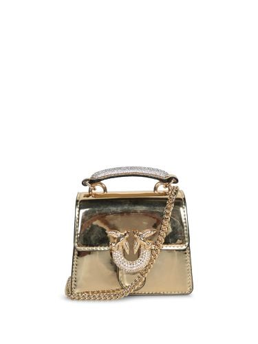 Pinko Love One Top Micro Oro Bag - Pinko - Modalova