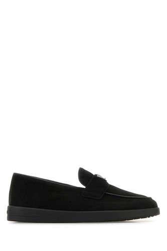 Prada Black Suede Loafers - Prada - Modalova