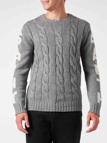 Man Heavyweight Cable Knit Sweater Bergen - MC2 Saint Barth - Modalova