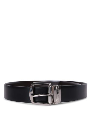 Canali Engraved-logo Black Belt - Canali - Modalova