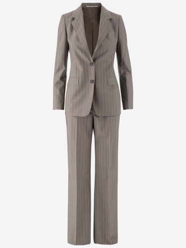 Virgin Wool Pinstripe Suit - Tagliatore - Modalova