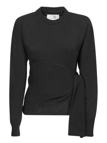 Wrap-around Crewneck Jumper - MM6 Maison Margiela - Modalova