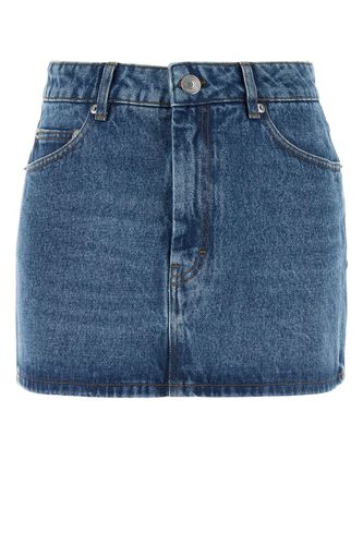 Denim Mini Skirt - Ami Alexandre Mattiussi - Modalova