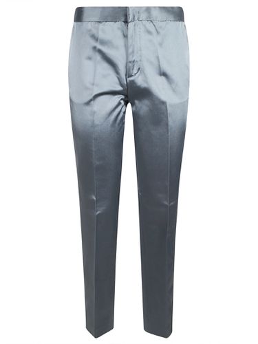 Linen Viscose Cloth Regular Trousers - Fabiana Filippi - Modalova