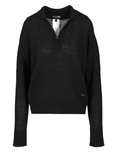 Cashmere And Silk Polo Shirt - Tom Ford - Modalova