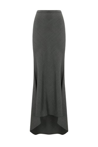 Long Asymmetric Skirt In Wool Blend - Philosophy di Lorenzo Serafini - Modalova