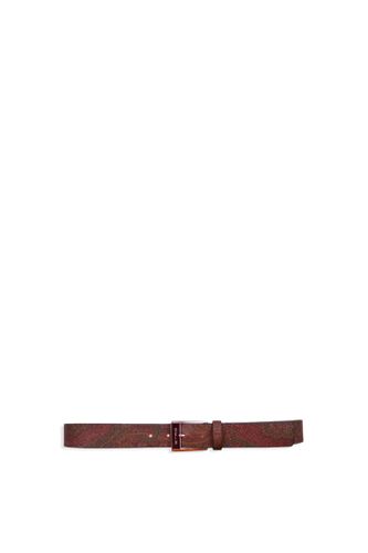 Reversible Paisley Leather Belt - Etro - Modalova