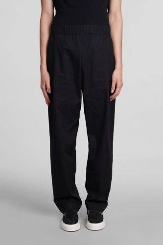 Laneus Pants In Black Cotton - Laneus - Modalova