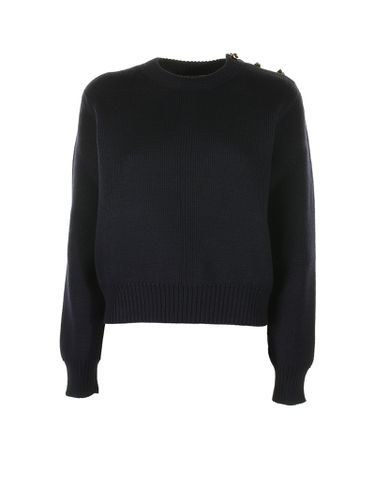 Wool Sweater With Metal Knot Buttons - Bottega Veneta - Modalova