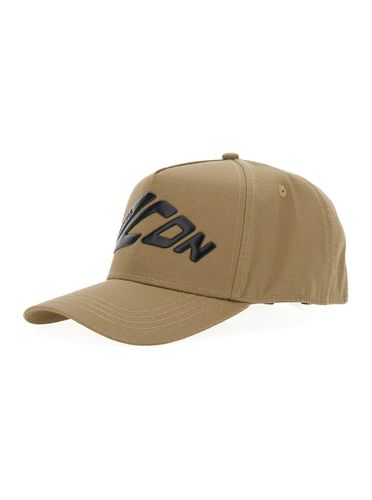 Gabardine Baseball Cap With Maxi Logo Lettering On The Front In Cotton Man - Dsquared2 - Modalova