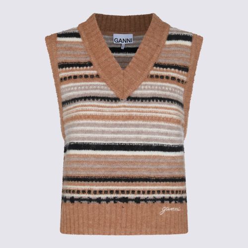 Ganni Brown Wool Knitwear - Ganni - Modalova