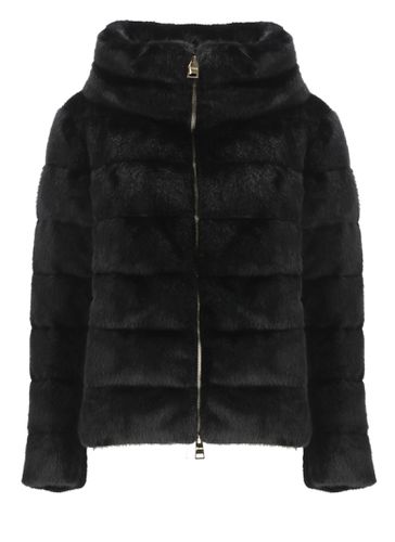 Herno Down Jacket With Faux Fur - Herno - Modalova