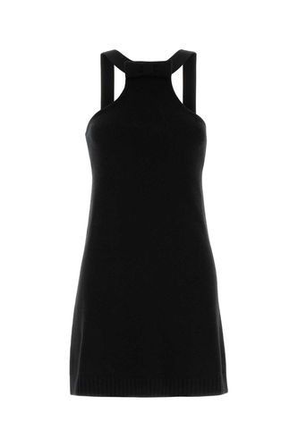 Prada Black Wool Mini Dress - Prada - Modalova