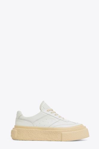 Sneakers White leather sneaker Gambetta with chunky sole - MM6 Maison Margiela - Modalova