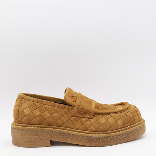 Bottega Veneta Camel Loafers - Bottega Veneta - Modalova