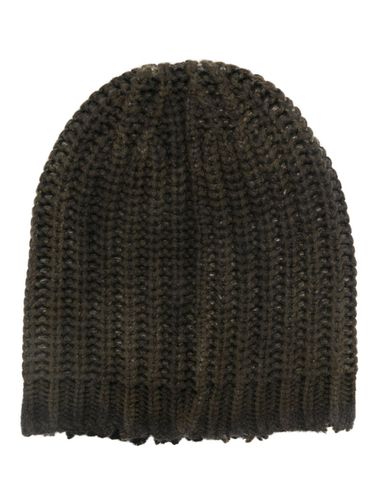 Corn Cob Stitch Hat With Destroyed Effect - Avant Toi - Modalova