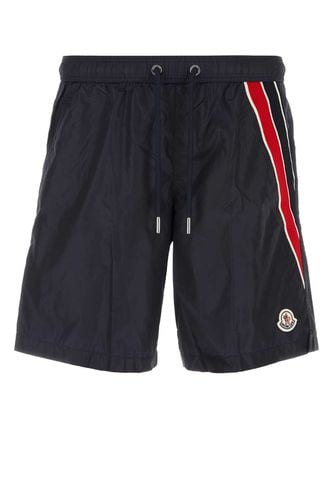 Navy Nylon Swimming Shorts - Moncler - Modalova