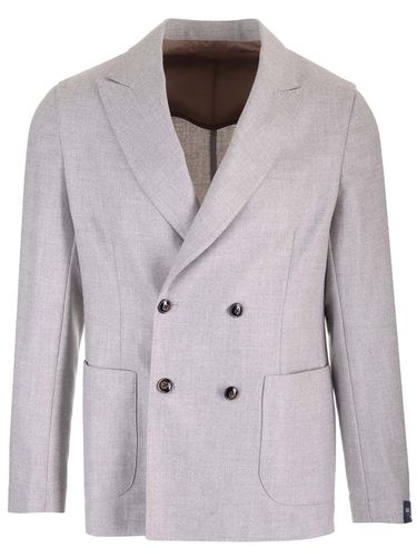 Easy Double Breasted Jacket - Barba Napoli - Modalova