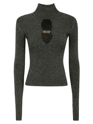 Lurex High Neck Long Sleeves Sweater - Versace Jeans Couture - Modalova