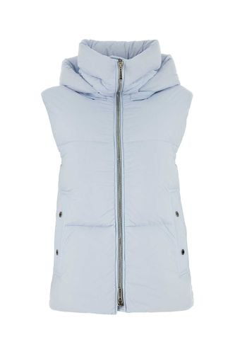 Pastel Light-blue Fabric Fuente Down Jacket - Moorer - Modalova