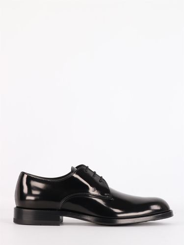 Lace-up Shoe In Shiny Black Leather - Tod's - Modalova
