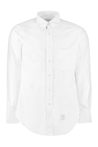 Button-down Collar Cotton Shirt - Thom Browne - Modalova