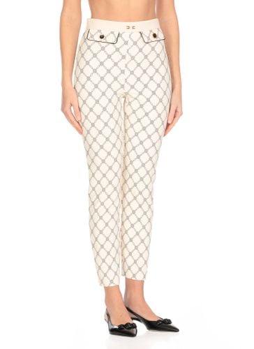 Poliestere Trousers - Elisabetta Franchi - Modalova