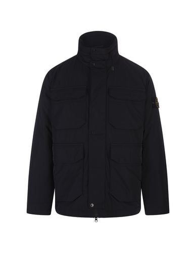 Navy Field Jacket In Micro Twill - Stone Island - Modalova