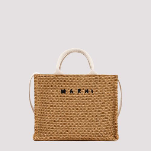 Marni Raffia East-west Tote Bag - Marni - Modalova