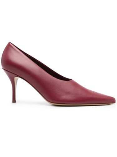 Bordeaux Calf Leather Pumps - GIA BORGHINI - Modalova