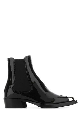 Black Leather Ankle Boots - Alexander McQueen - Modalova