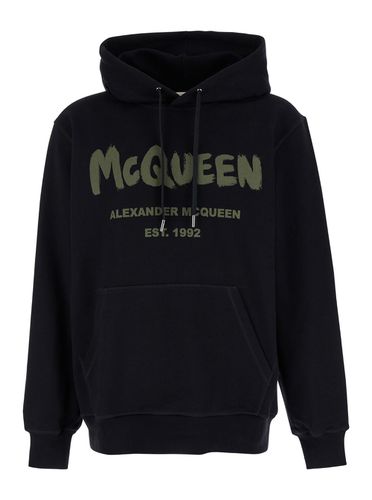 Graffiti Logo Hoodie - Alexander McQueen - Modalova