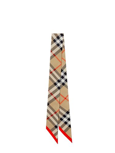 Burberry Thin Check Silk Scarf - Burberry - Modalova