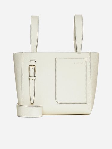 Valextra Leather Mini Bucket Bag - Valextra - Modalova