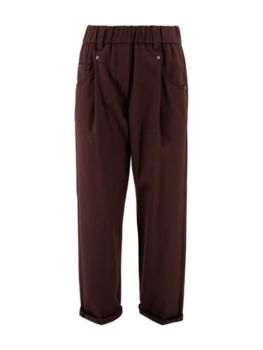 Baggy Cotton Trousers - Brunello Cucinelli - Modalova