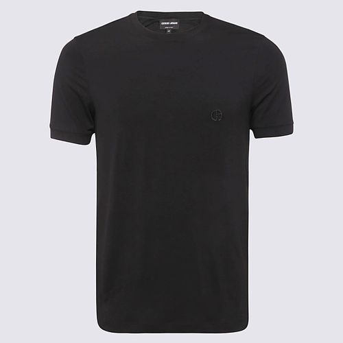 Giorgio Armani Black Cotton T-shirt - Giorgio Armani - Modalova