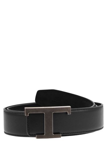 Timeless Smooth And Suede T Reversible Belt - Tod's - Modalova