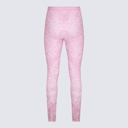 Versace Pink Barocco Leggings - Versace - Modalova