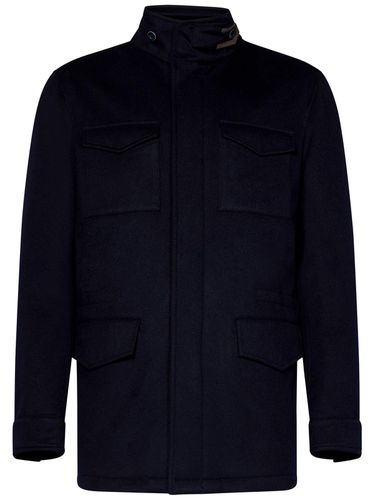 Press-stud Placket High Neck Jacket - Herno - Modalova