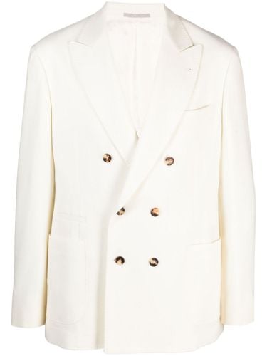 Double Breasted Blazer - Brunello Cucinelli - Modalova