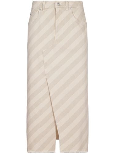 Marni Striped Denim Skirt - Marni - Modalova