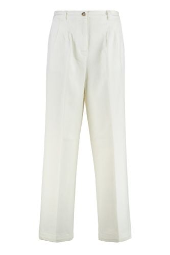 A. P.C. Tressie Cotton Blend Wide Leg Trousers - A.P.C. - Modalova