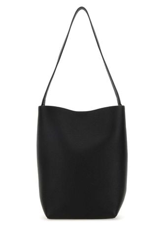 Black Leather Medium Ns Tote Hook Shopping Bag - The Row - Modalova