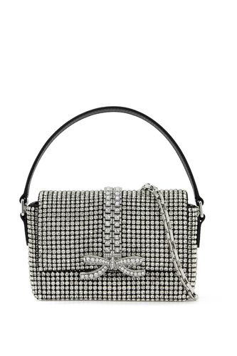 Rhinestone Chainmail Micro Handbag - self-portrait - Modalova