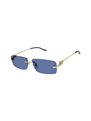 Ct 0430 - Gold Sunglasses - Cartier Eyewear - Modalova