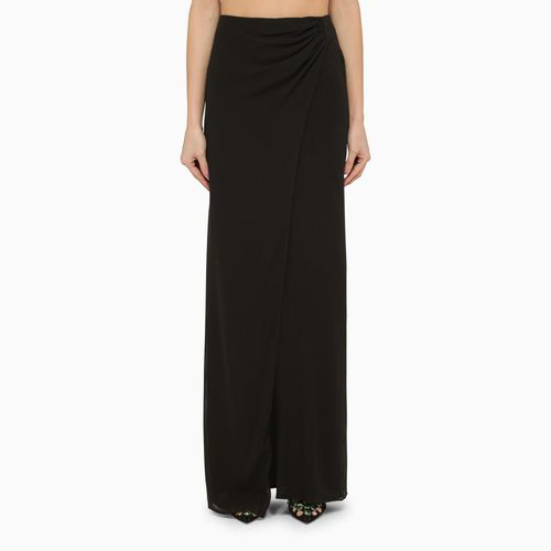 Silk Long Skirt With Drape - The Andamane - Modalova