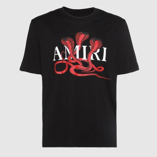 AMIRI Black Cotton T-shirt - AMIRI - Modalova